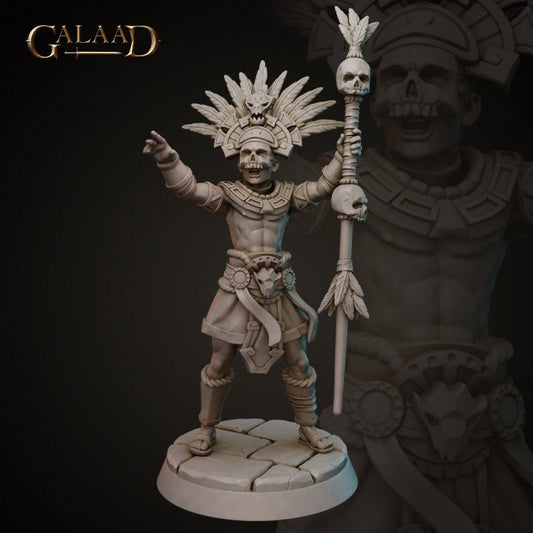 Savage Shaman | Galaad Miniatures | Compatible with D&D/AoS | Fantasy | Tabletop RPG