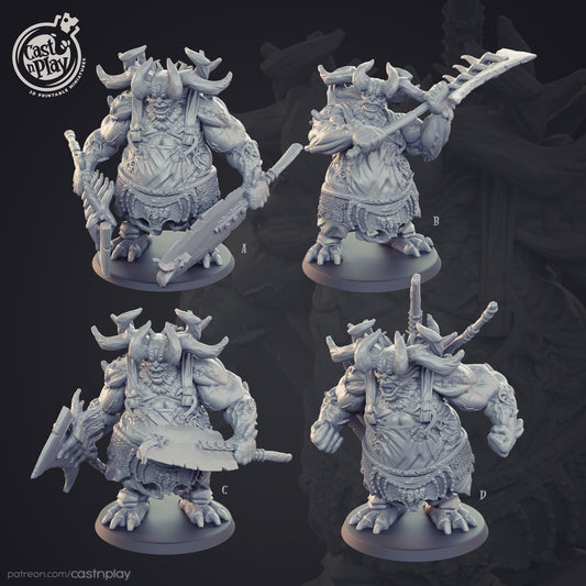 Butcher Demon Miniature | CastnPlay | Compatible with D&D/AoS | Fantasy