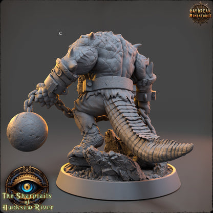Crocodilian | Warriors Hand Weapons | DayBreak Miniatures | Compatible with D&D/AOS | Fantasy | Tabletop