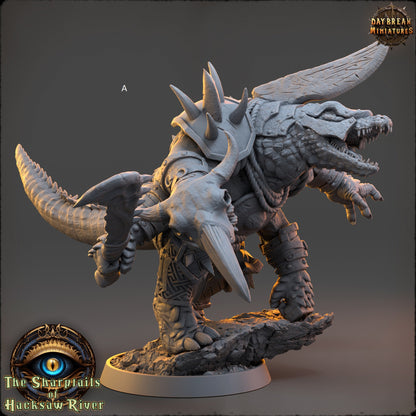 Crocodilian | Brutes | DayBreak Miniatures | Compatible with D&D/AOS | Fantasy | Tabletop