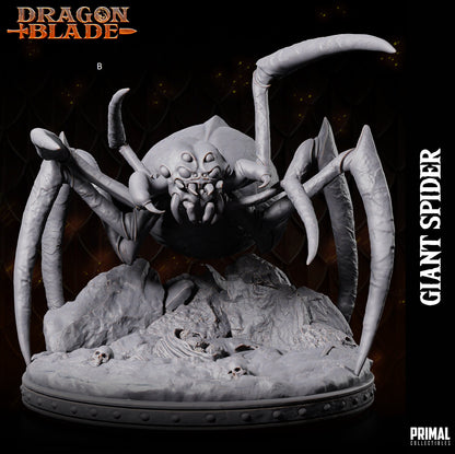 Giant Spider Miniature | Primal Collectibles | Compatible with D&D/AoS | Fantasy