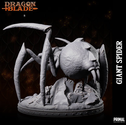 Giant Spider Miniature | Primal Collectibles | Compatible with D&D/AoS | Fantasy