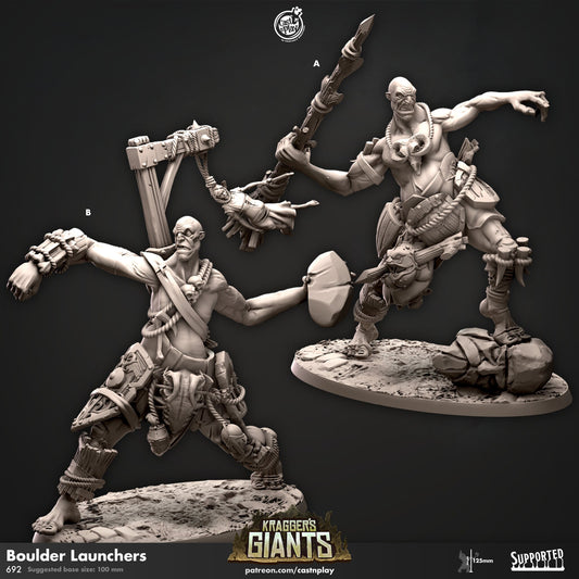 Boulder Launcher Giant | CastnPlay | Compatible with D&D/AoS | Fantasy