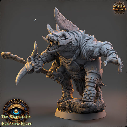 Crocodilian | Brutes | DayBreak Miniatures | Compatible with D&D/AOS | Fantasy | Tabletop