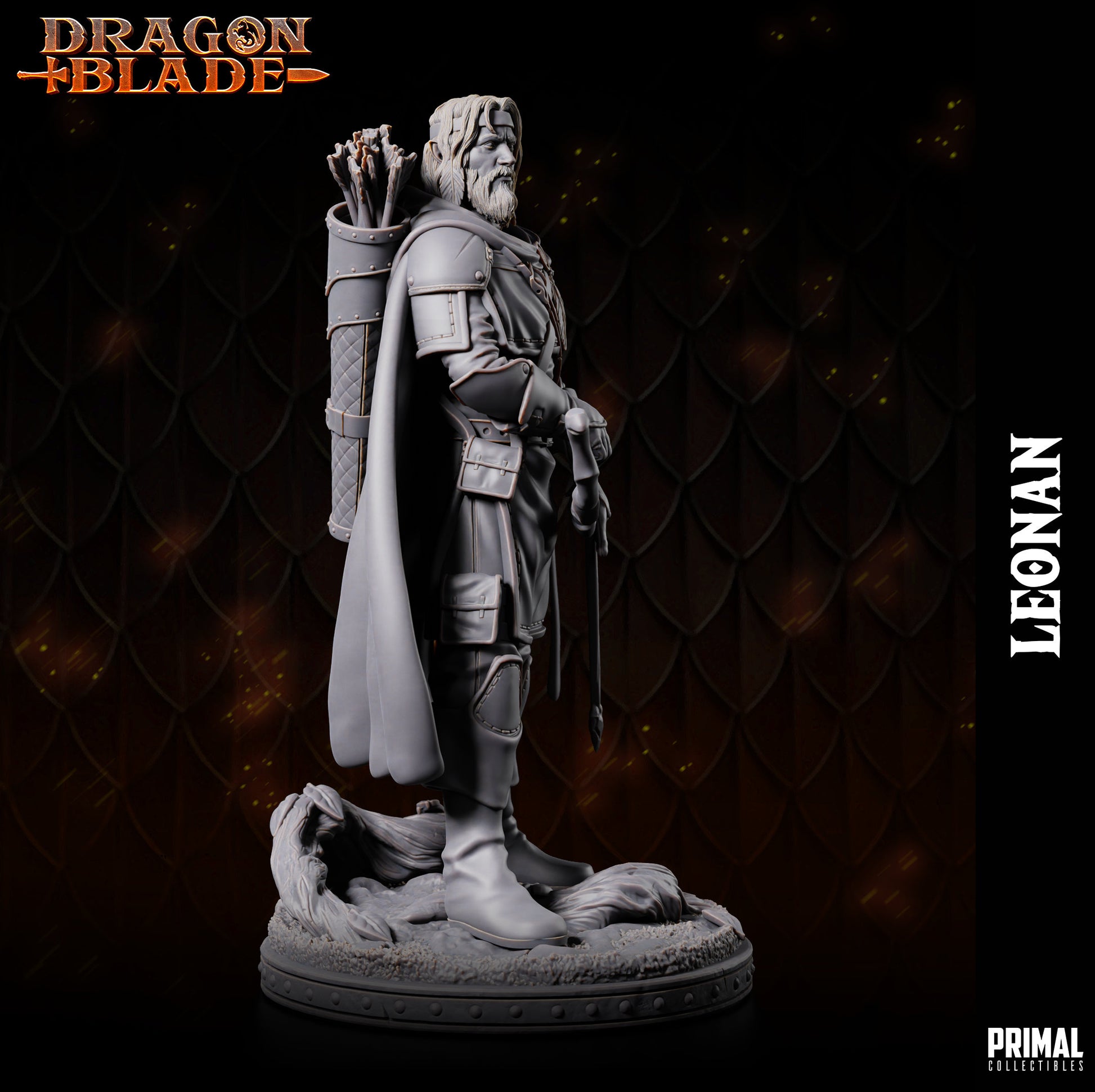 Half Elf Ranger Leonan | Primal Collectibles | Compatible with D&D/AoS | Fantasy