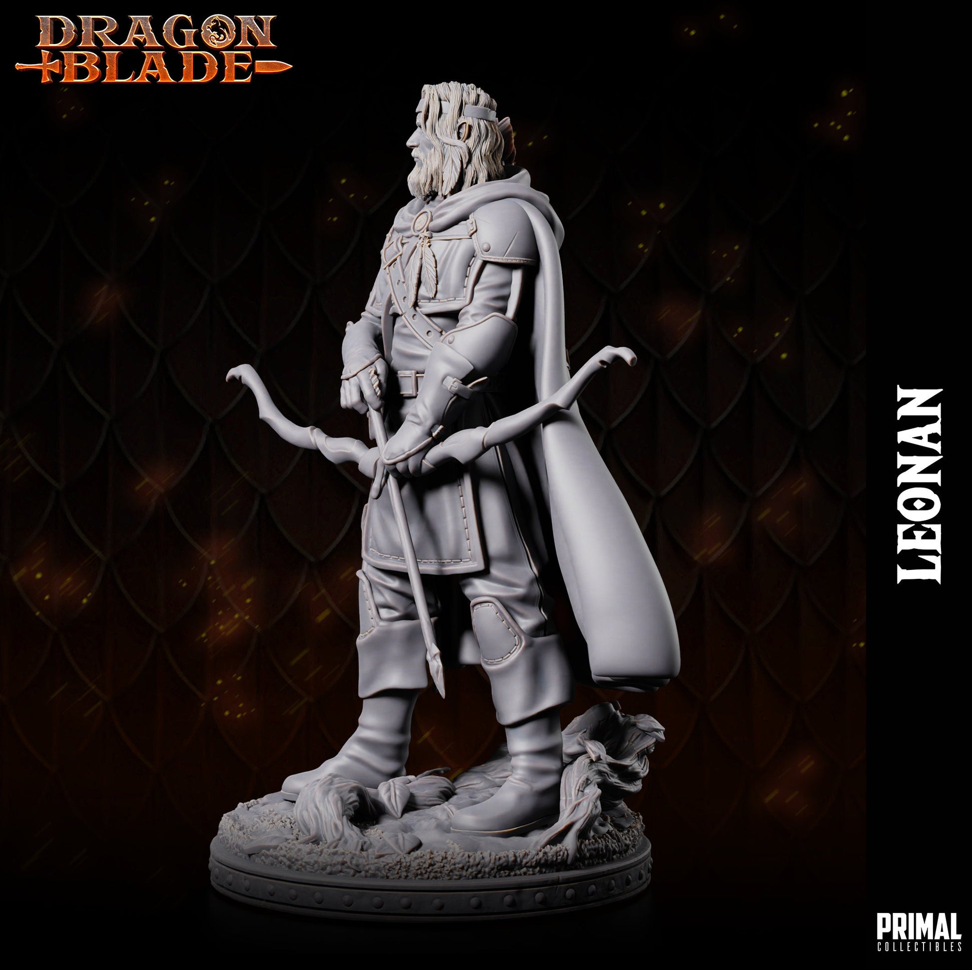 Half Elf Ranger Leonan | Primal Collectibles | Compatible with D&D/AoS | Fantasy