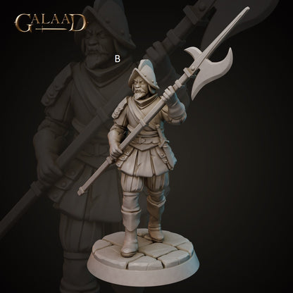 Conquistador Soldiers | Galaad Miniatures | Compatible with D&D/AoS | Fantasy | Tabletop RPG