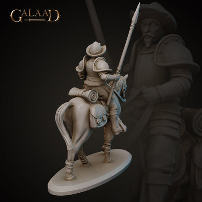 Conquistador Cavalry | Galaad Miniatures | Compatible with D&D/AoS | Fantasy | Tabletop RPG