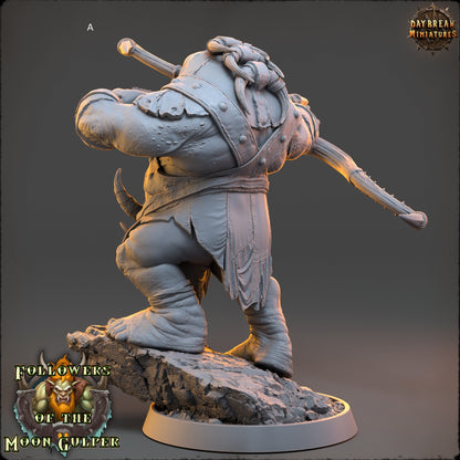 Troll Stone Thrower/Archer | DayBreak Miniatures | Compatible with D&D/AOS | Fantasy | Tabletop