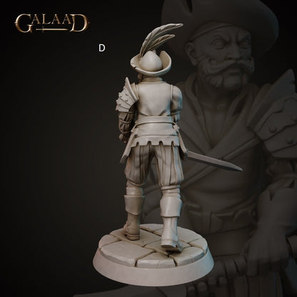 Conquistador Soldiers | Galaad Miniatures | Compatible with D&D/AoS | Fantasy | Tabletop RPG