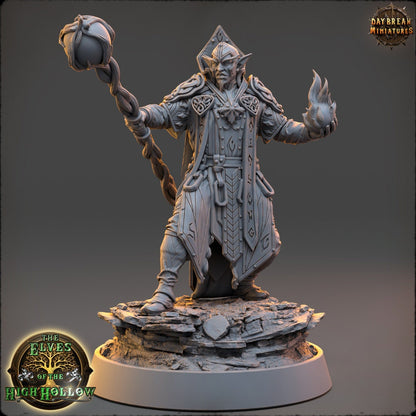 The Elves of High Hollow Set | DayBreak Miniatures | Compatible with D&D/AOS | Fantasy | Tabletop