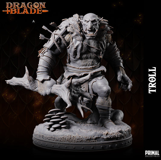 Troll Man Smasher | Primal Collectibles | Compatible with D&D/AoS | Fantasy