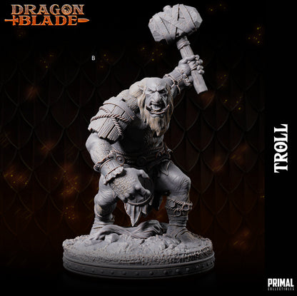 Troll Man Smasher | Primal Collectibles | Compatible with D&D/AoS | Fantasy