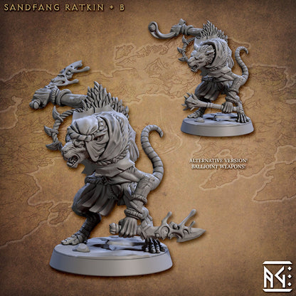 Sandfang Vermins | Artisan Guild Miniatures | Compatible with D&D/AoS | Fantasy | Tabletop RPG