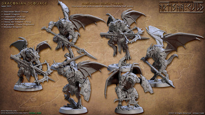 Draconian Shock troops | Artisan Guild Miniatures | Compatible with D&D/AoS | Fantasy | Tabletop RPG