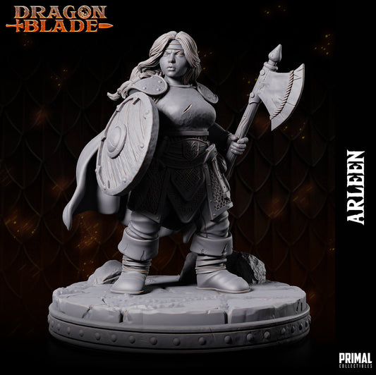 Dwarf Heroin Arleen | Primal Collectibles | Compatible with D&D/AoS | Fantasy