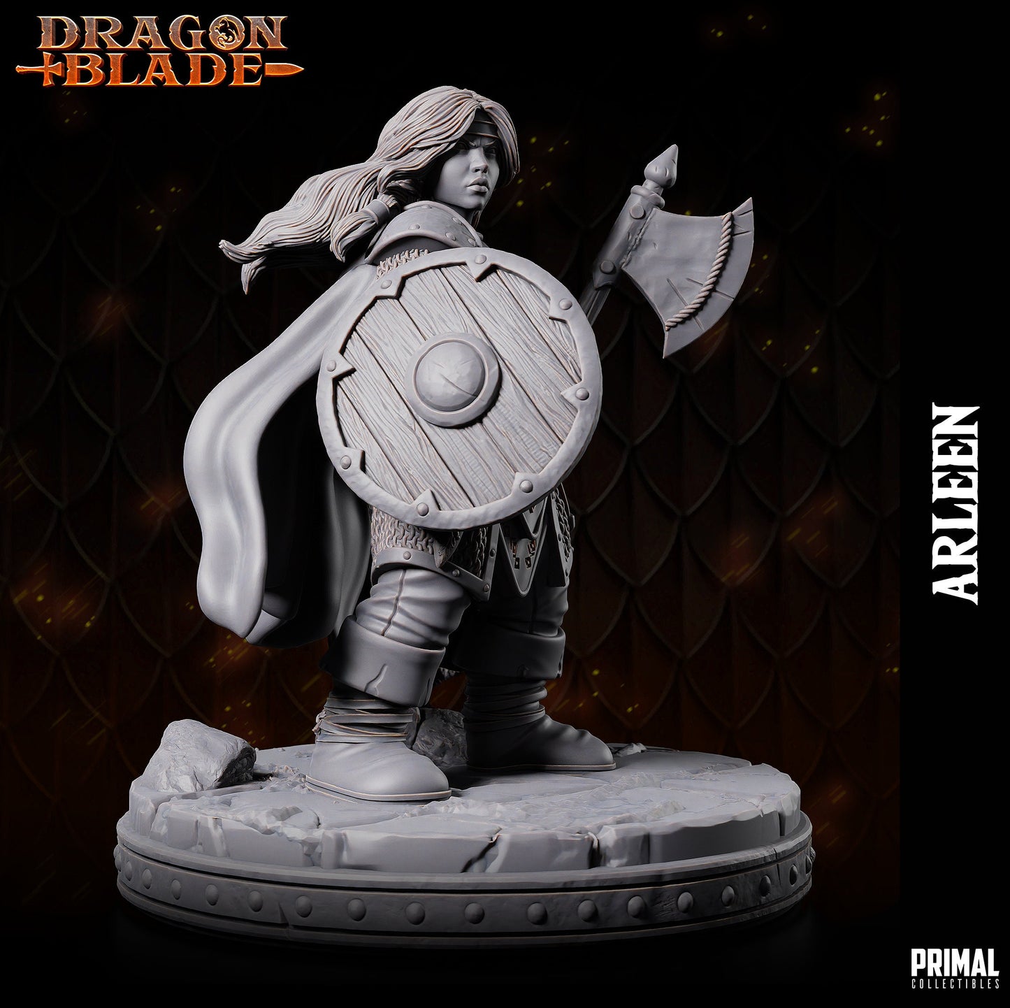 Dwarf Heroin Arleen | Primal Collectibles | Compatible with D&D/AoS | Fantasy
