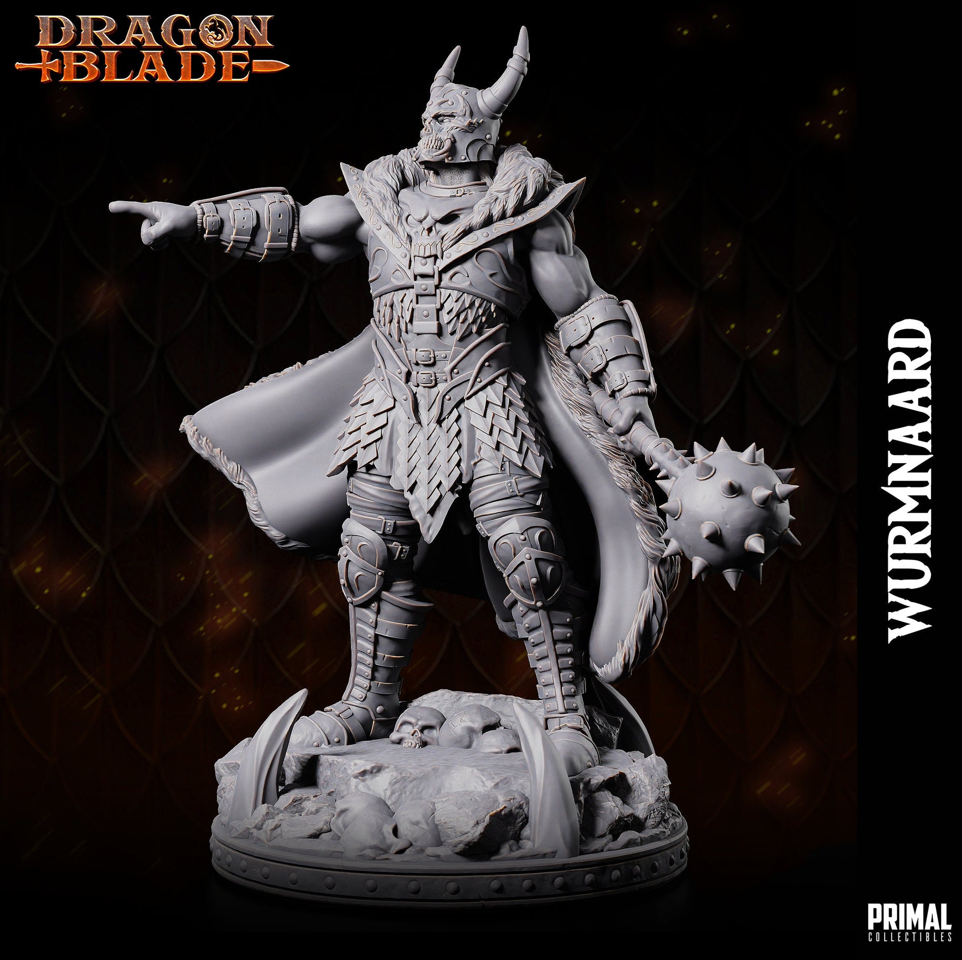 Chaos Lord Wurmnaard | Primal Collectibles | Compatible with D&D/AoS | Fantasy