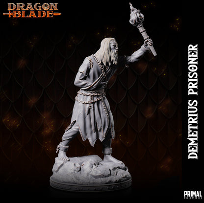 Prisoner Sir Demetrius | Primal Collectibles | Compatible with D&D/AoS | Fantasy