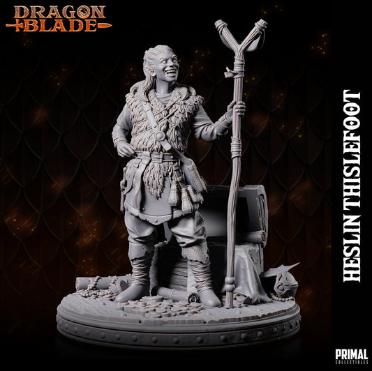 Halfling Heslin Thistlefoot | Primal Collectibles | Compatible with D&D/AoS | Fantasy