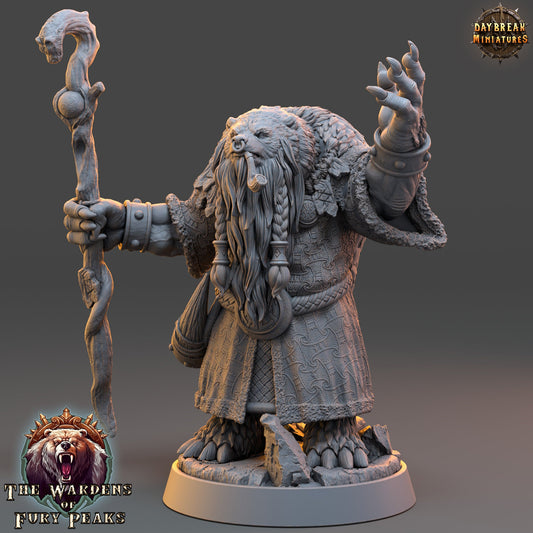 Evener Smoke Ursine | DayBreak Miniatures | Compatible with D&D/AOS | Fantasy | Tabletop