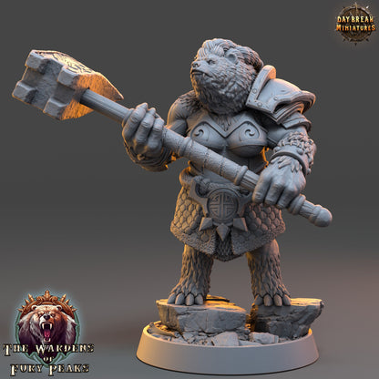 Mercoria Tenfoot Ursine | DayBreak Miniatures | Compatible with D&D/AOS | Fantasy | Tabletop