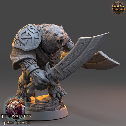 Rana RipClaw Ursine | DayBreak Miniatures | Compatible with D&D/AOS | Fantasy | Tabletop