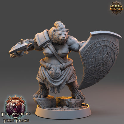 Ursulla Rammer Ursine | DayBreak Miniatures | Compatible with D&D/AOS | Fantasy | Tabletop
