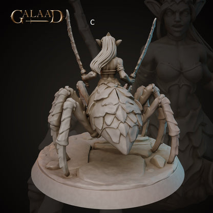 Drider Female | Galaad Miniatures | Compatible with D&D/AoS | Fantasy | Tabletop RPG