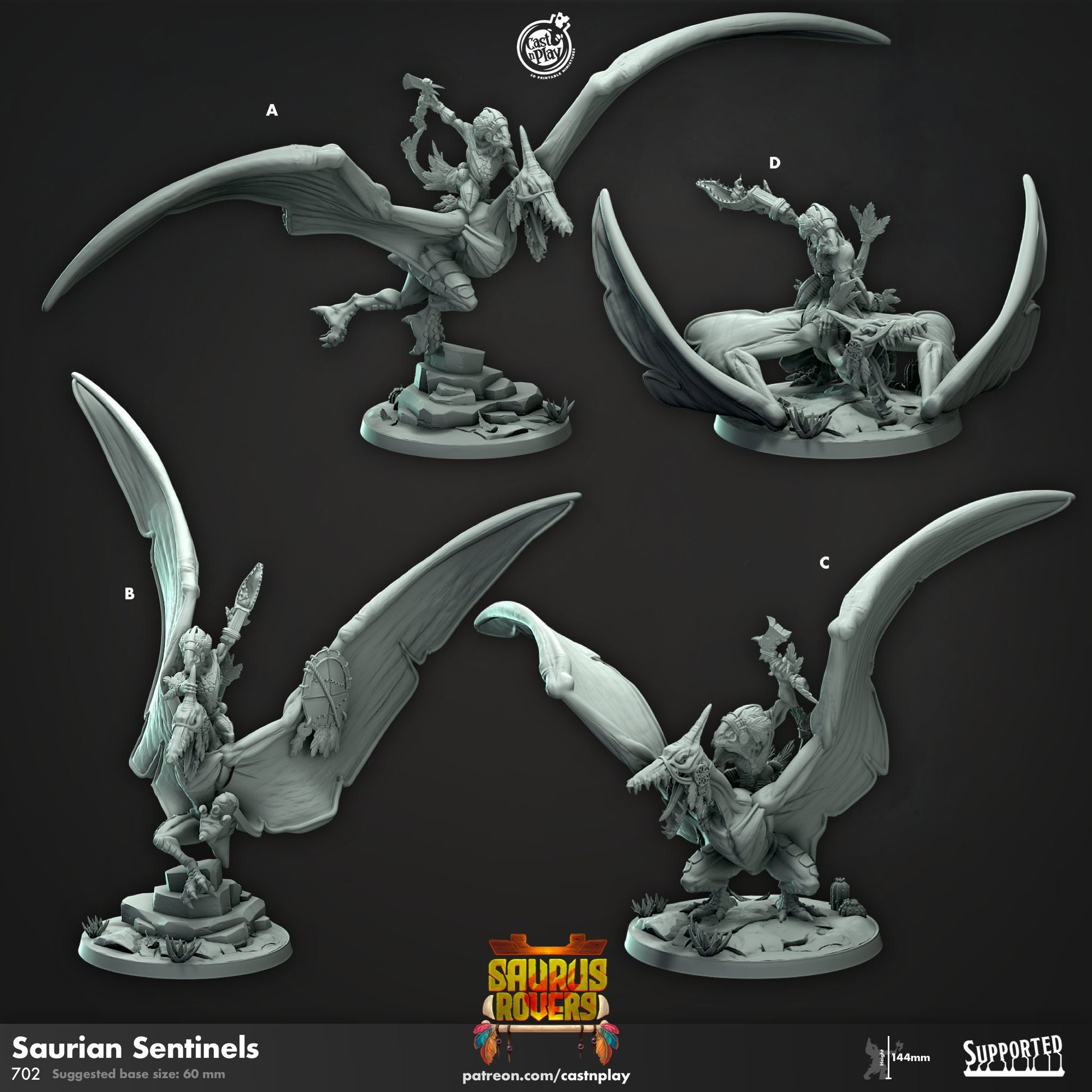 Saurian Sentinels | CastnPlay | Compatible with D&D/AoS | Fantasy