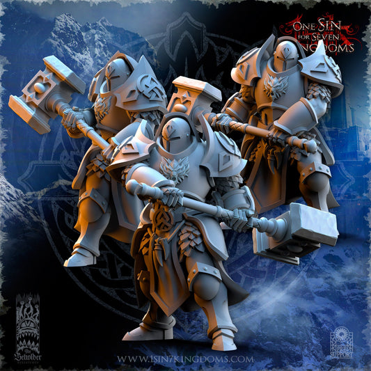 StormWolves Punisher GreatHammer Helmet | The Beholder Miniatures | Compatible with D&D/AoS | Fantasy | Tabletop RPG