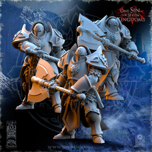 StormWolves Punisher GreatAxe Helmet | The Beholder Miniatures | Compatible with D&D/AoS | Fantasy | Tabletop RPG