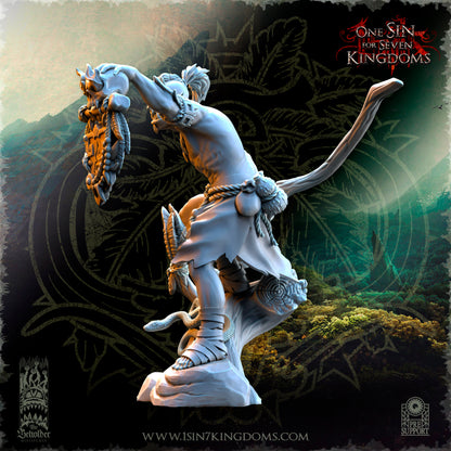 Savage Orc Shaman | The Beholder Miniatures | Compatible with D&D/AoS | Fantasy | Tabletop RPG