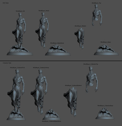 Mind Flayer miniature | Rescale Miniatures | Compatible with D&D/AoS | Fantasy | Tabletop RPG