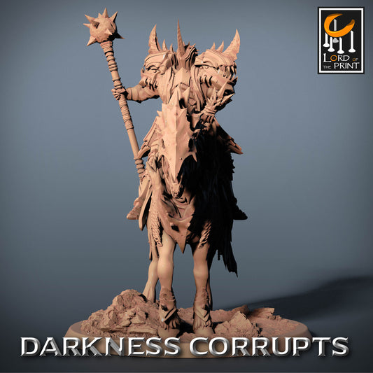 Dark Knight with Mace on Skeleton Horse | Rescale Miniatures | Compatible with D&D/AoS | Fantasy | Tabletop RPG
