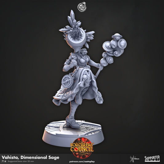 Vahista Void Sorceress | CastnPlay | Compatible with D&D/AoS | Fantasy