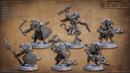 Sandfang Vermins | Artisan Guild Miniatures | Compatible with D&D/AoS | Fantasy | Tabletop RPG