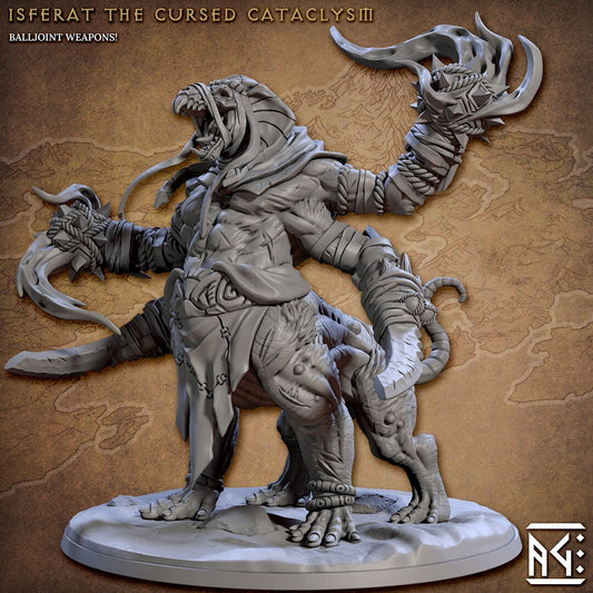 Monsterous Ratkin Isferat | Artisan Guild Miniatures | Compatible with D&D/AoS | Fantasy | Tabletop RPG