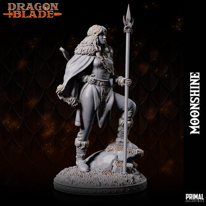 Female Cleric Moonshine | Primal Collectibles | Compatible with D&D/AoS | Fantasy