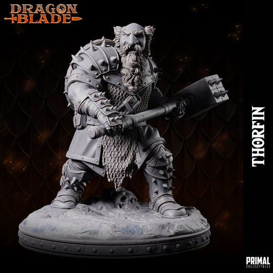 Chaos Dwarf Thorfin | Primal Collectibles | Compatible with D&D/AoS | Fantasy