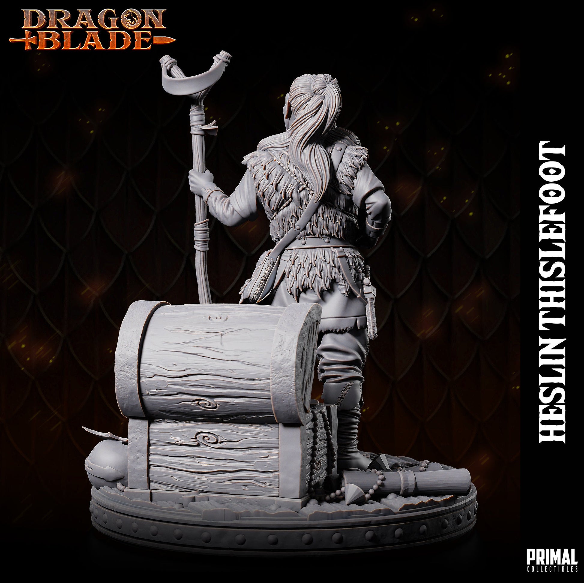 Halfling Heslin Thistlefoot | Primal Collectibles | Compatible with D&D/AoS | Fantasy