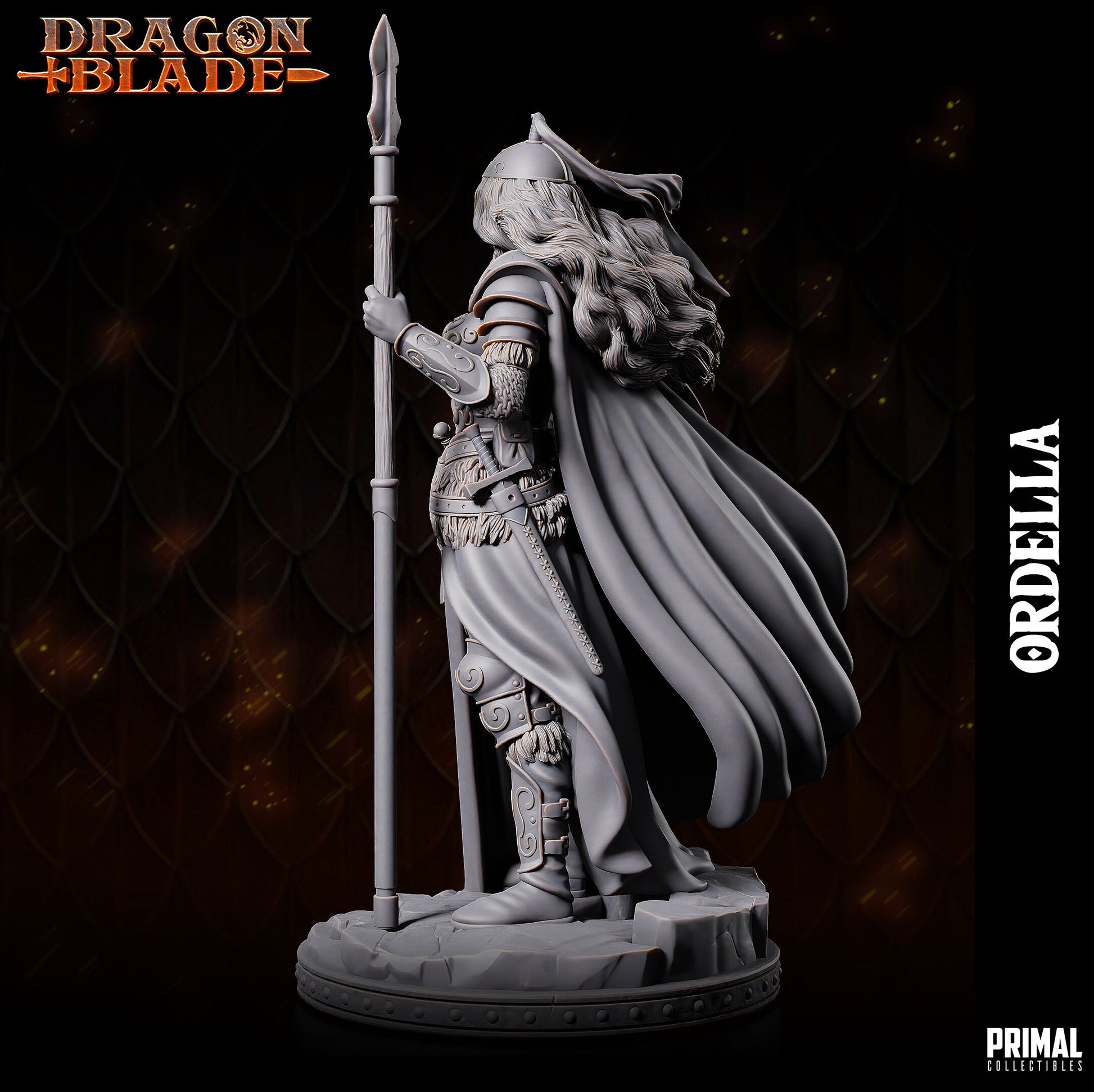 Female Knight Ordella | Primal Collectibles | Compatible with D&D/AoS | Fantasy