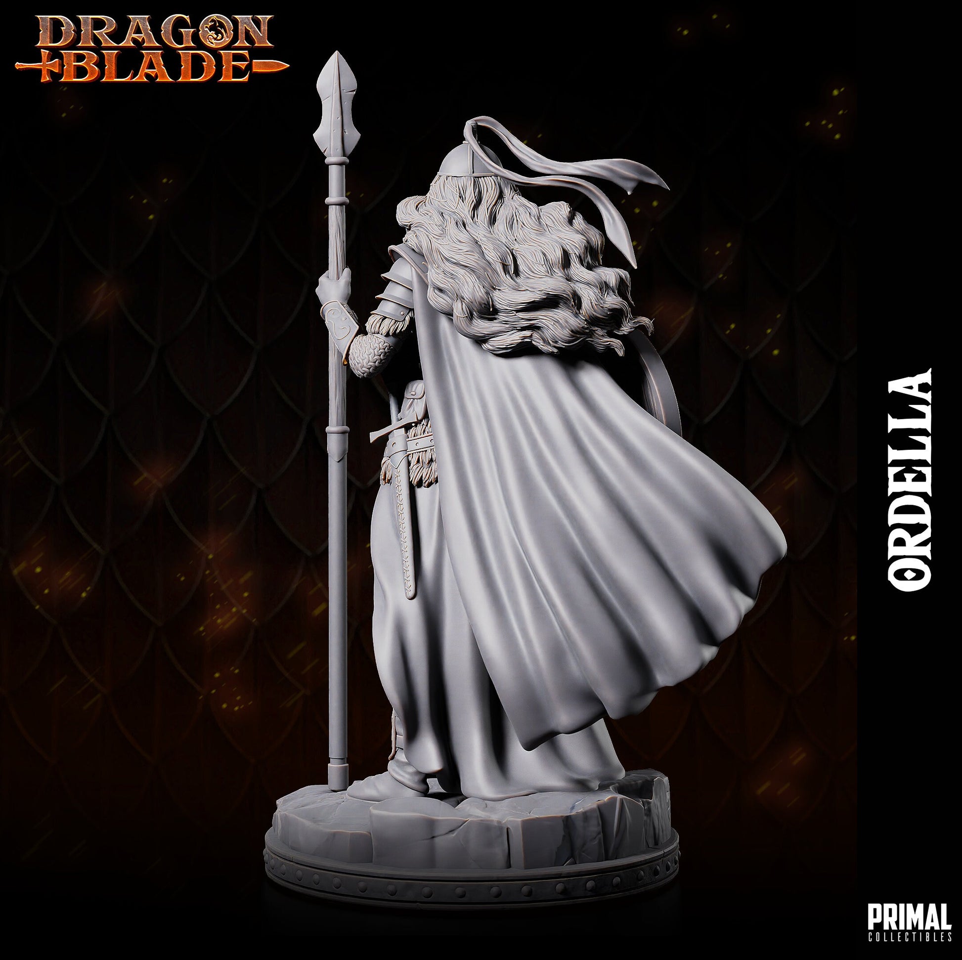 Female Knight Ordella | Primal Collectibles | Compatible with D&D/AoS | Fantasy