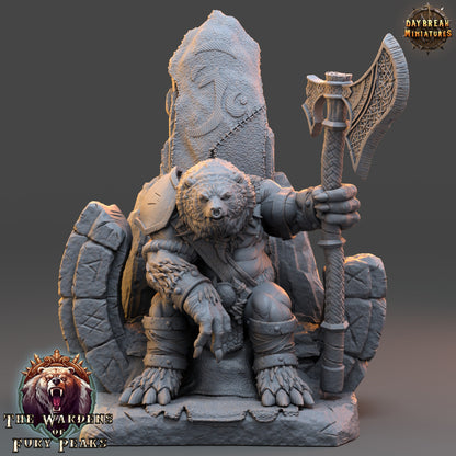 Kurts OverWarden Ursine | DayBreak Miniatures | Compatible with D&D/AOS | Fantasy | Tabletop