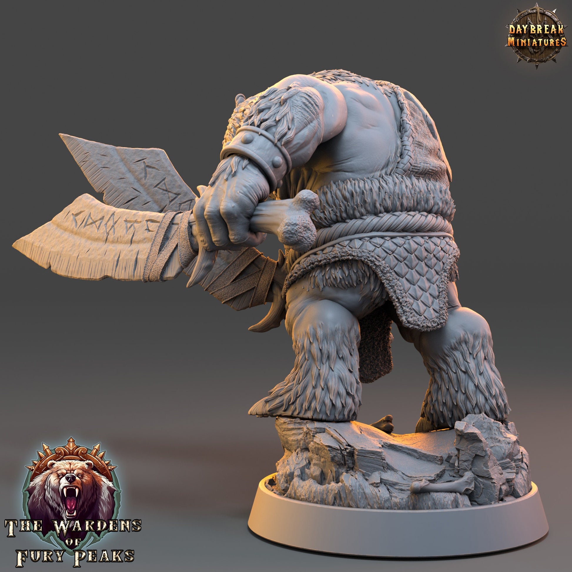 Rana RipClaw Ursine | DayBreak Miniatures | Compatible with D&D/AOS | Fantasy | Tabletop