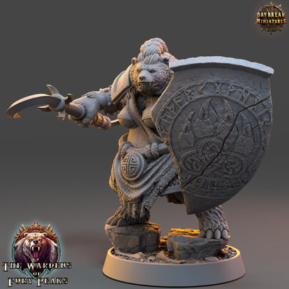 Ursulla Rammer Ursine | DayBreak Miniatures | Compatible with D&D/AOS | Fantasy | Tabletop