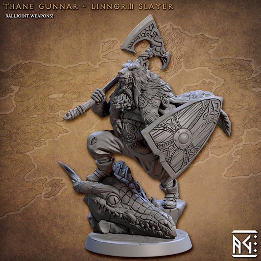 NorthMen Marauder War Chief | Artisan Guild Miniatures | Compatible with D&D/AoS | Fantasy | Tabletop RPG