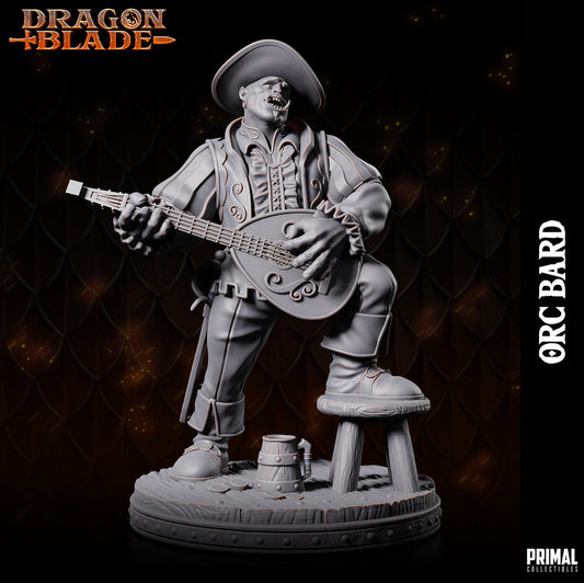 Orc Bard | Primal Collectibles | Compatible with D&D/AoS | Fantasy