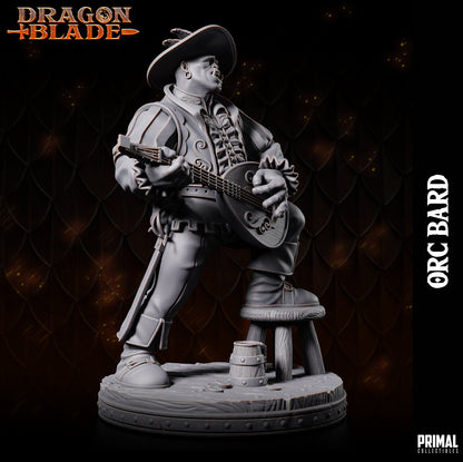 Orc Bard | Primal Collectibles | Compatible with D&D/AoS | Fantasy