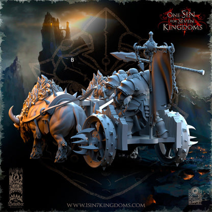 Orc Boar Chariot | The Beholder Miniatures | Compatible with D&D/AoS | Fantasy | Tabletop RPG